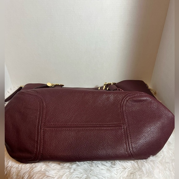 Michael Kors Merlot wine leather shoulder bag - Picture 4 of 16